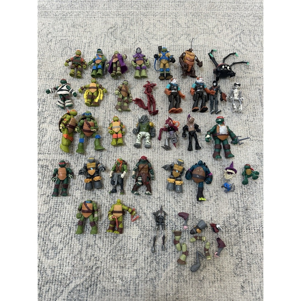 Teenage Mutant Ninja Turtles TMNT 2013/2014 Playmates Lot Of 25 Plus Misc Read*